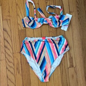 FARM Rio Vibrant Striped Kids Bikini